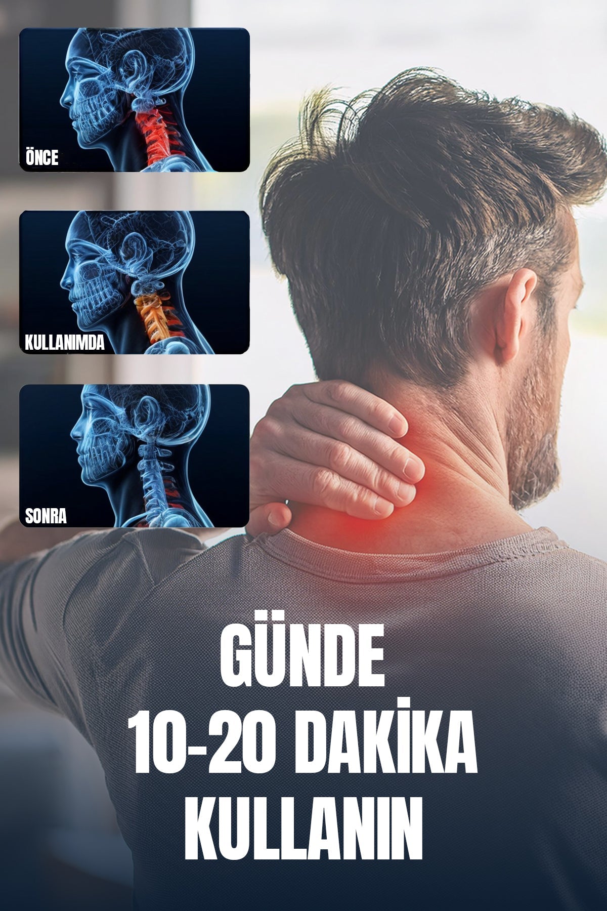 Boyun Traksiyon Cihazı, Boyun Fıtığı, Boyun Düzleşmesi, Boyun Tutulması, Boyun Ortopedik Destek