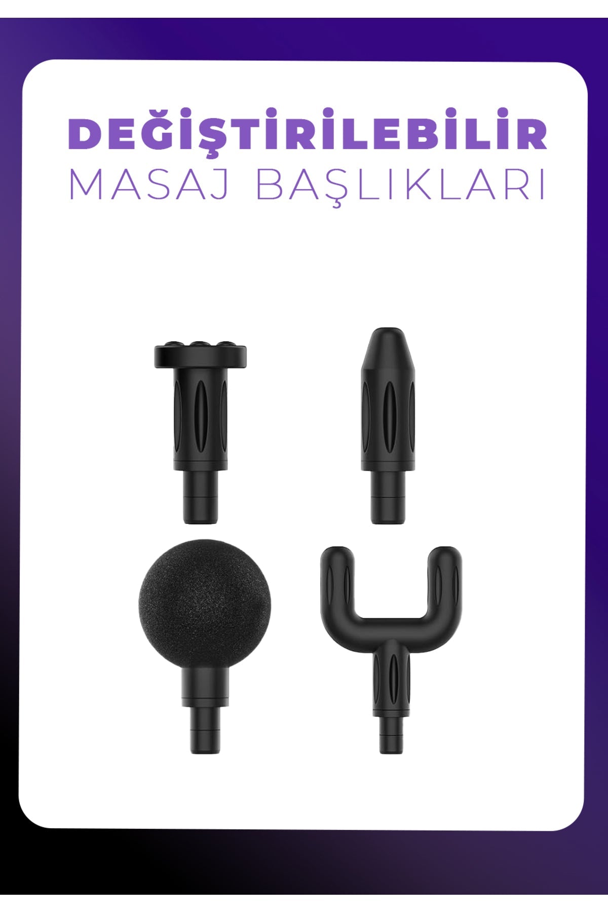 Darbeli Titreşimli Şarjlı Sporcu Masaj Tabancası Masaj Aleti Kas Rahatlatıcı Egzersiz Alet