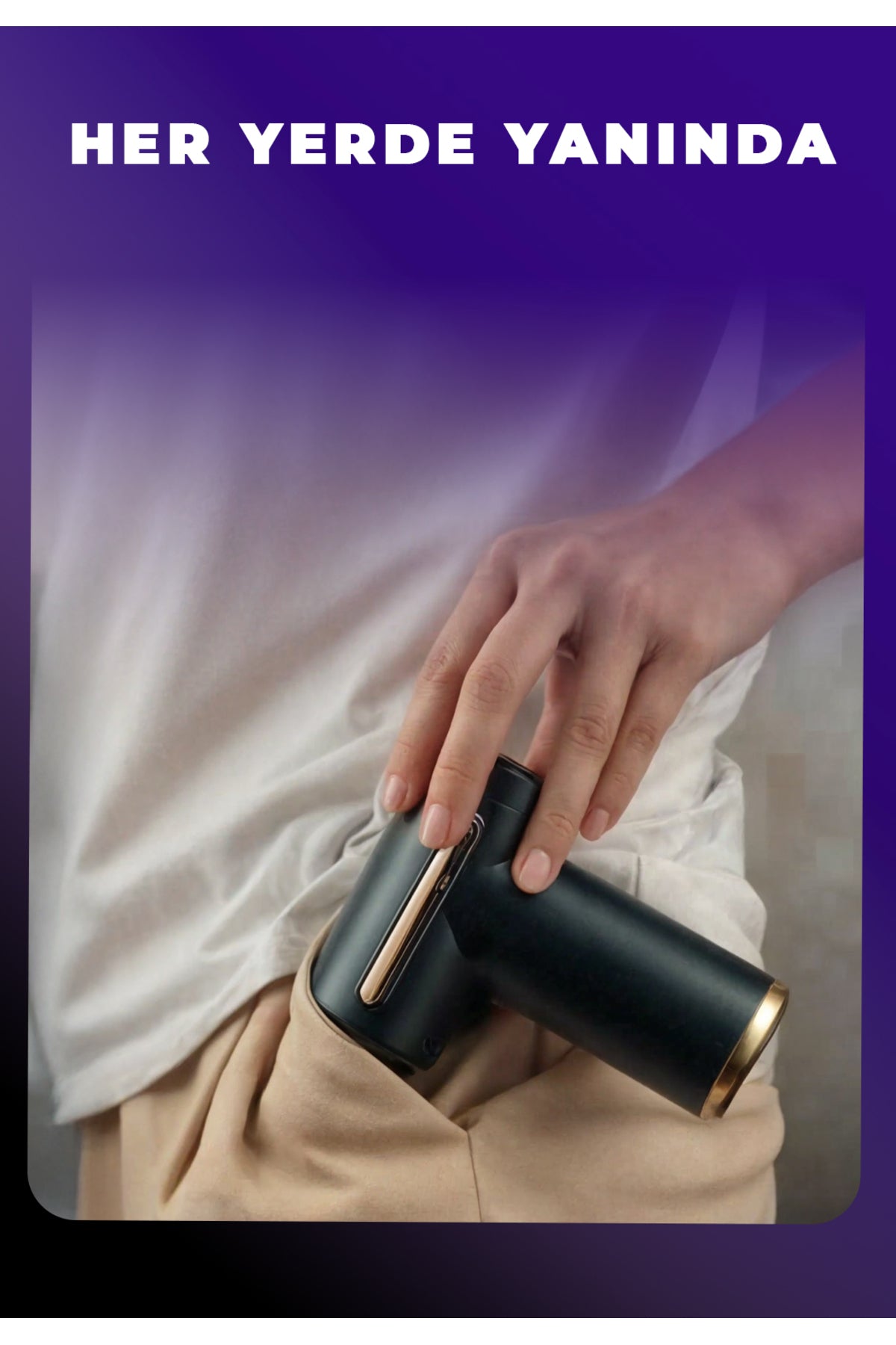 Darbeli Titreşimli Şarjlı Sporcu Masaj Tabancası Masaj Aleti Kas Rahatlatıcı Egzersiz Alet